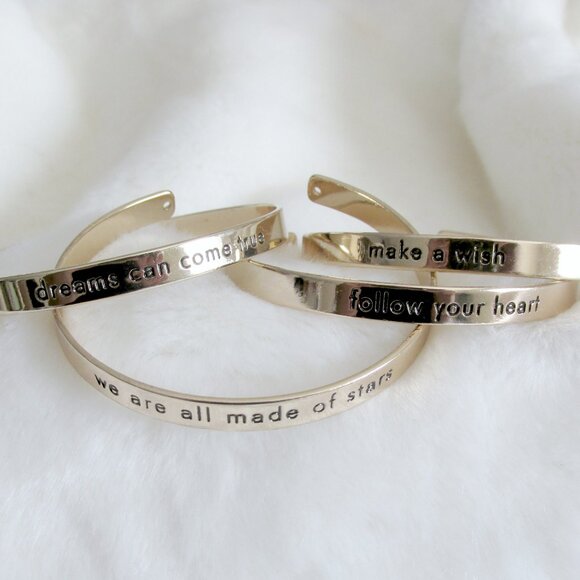 Gold Engraved Bracelets - Picture 2 of 5